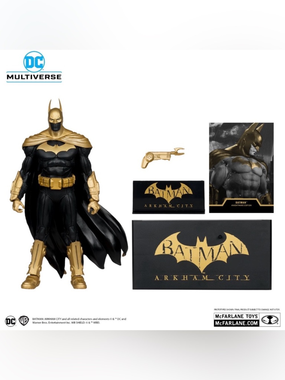 McFarlane DC Multiverse Batman Arkham City (Knightmare) Gold Label 7" Action Fig